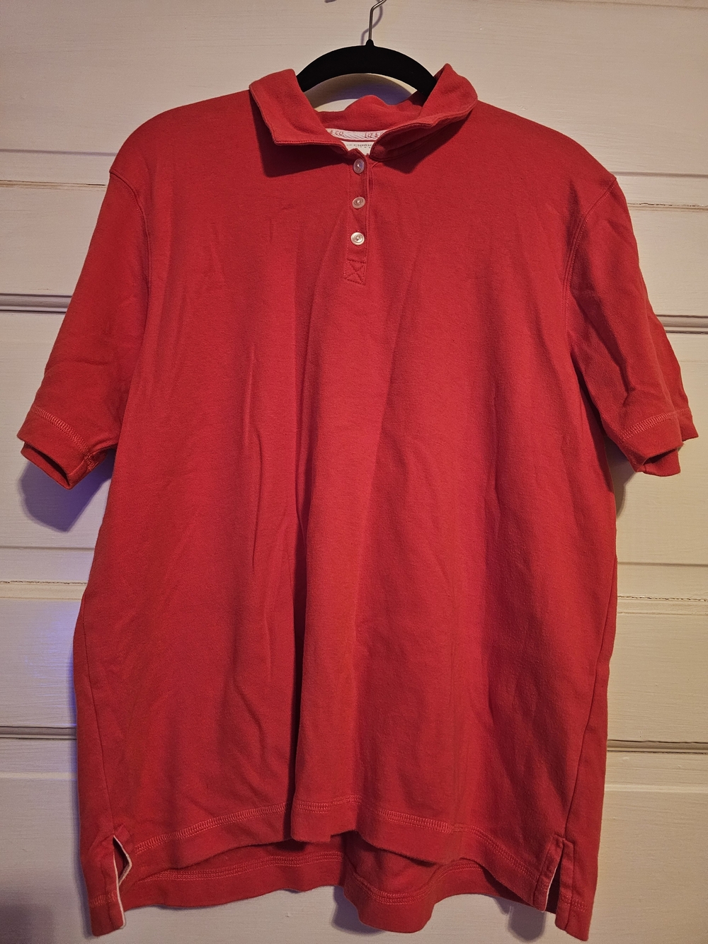 Liz Claiborne Liz & Co. Dark Pink Raspberry Polo Shirt - Size M